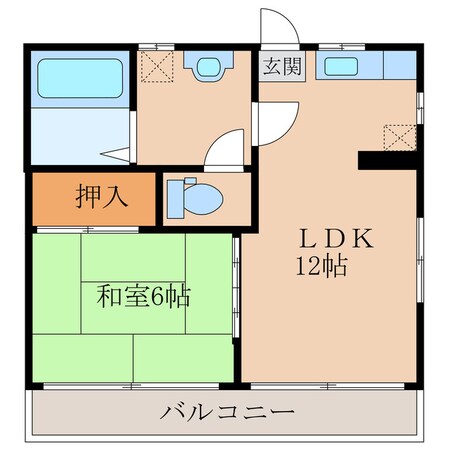 ハイツジュテ－ムの物件間取画像